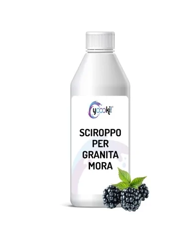 Sciroppo per granita alla mora in bottiglia 1kg Yoooki