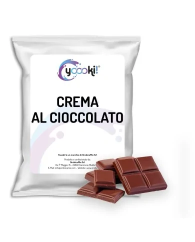 Preparato in polvere per Crema al cioccolato 900 grammi Yoooki