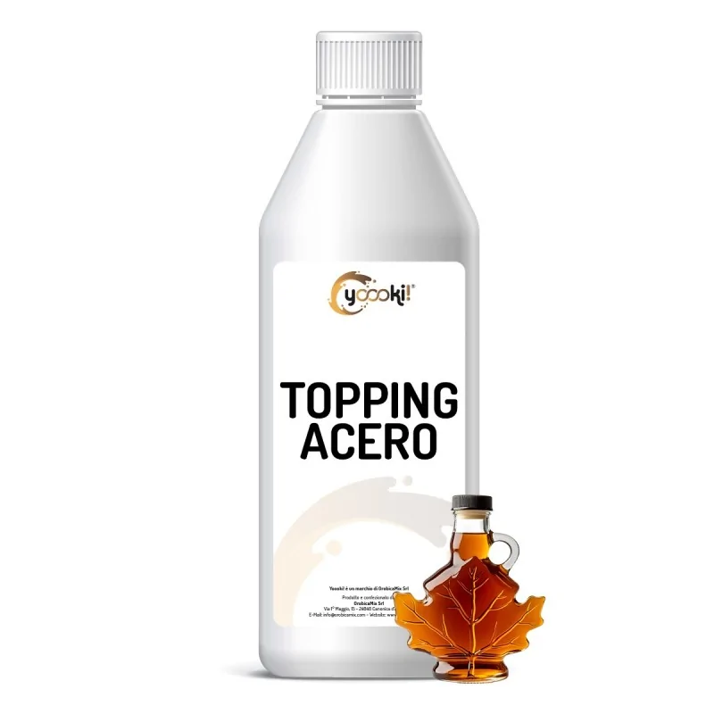 Topping all'acero per guarnire Crepes, Waffle e Pancake in bottiglia 1kg Yoooki