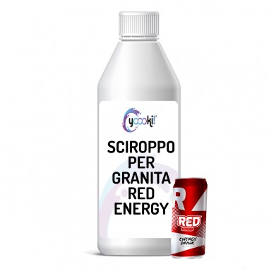 Sciroppo per granita red energy in bottiglia 1kg Yoooki