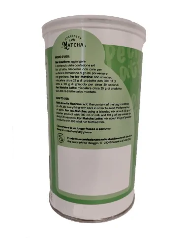 Bevanda calda o fredda al gusto Matcha latte in barattolo