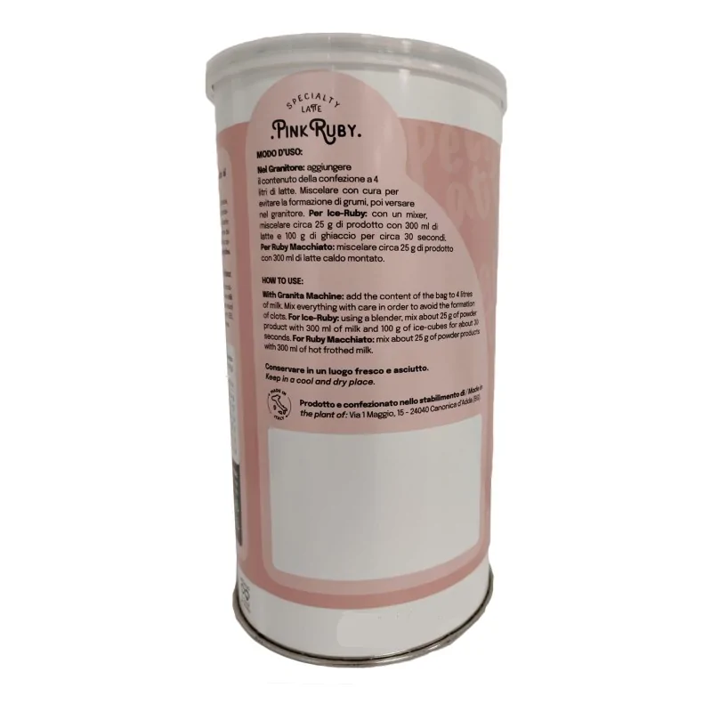 Bevanda calda o fredda al gusto cioccolato Ruby in barattolo