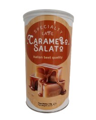 Preparato in polvere per bevanda al gusto caramello salato