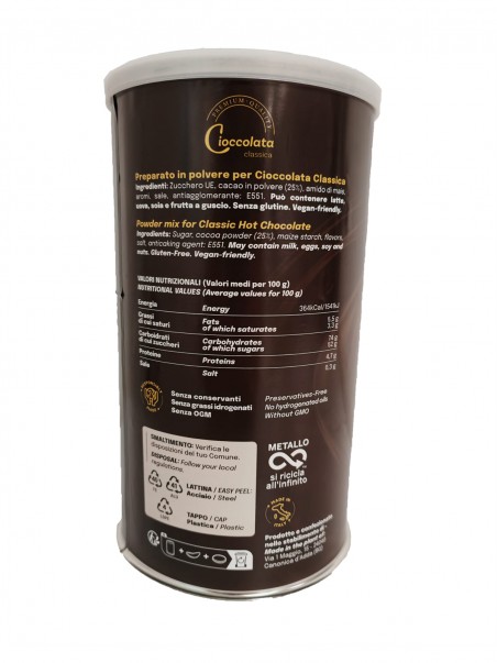 Cioccolata calda in barattolo da 1 kg