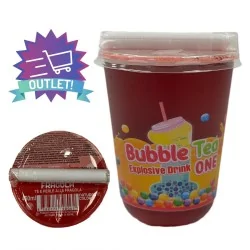 Bicchiere con Popping Boba alla fragola  Yoooki