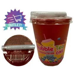 Bicchiere con Popping Boba alla pesca Yoooki