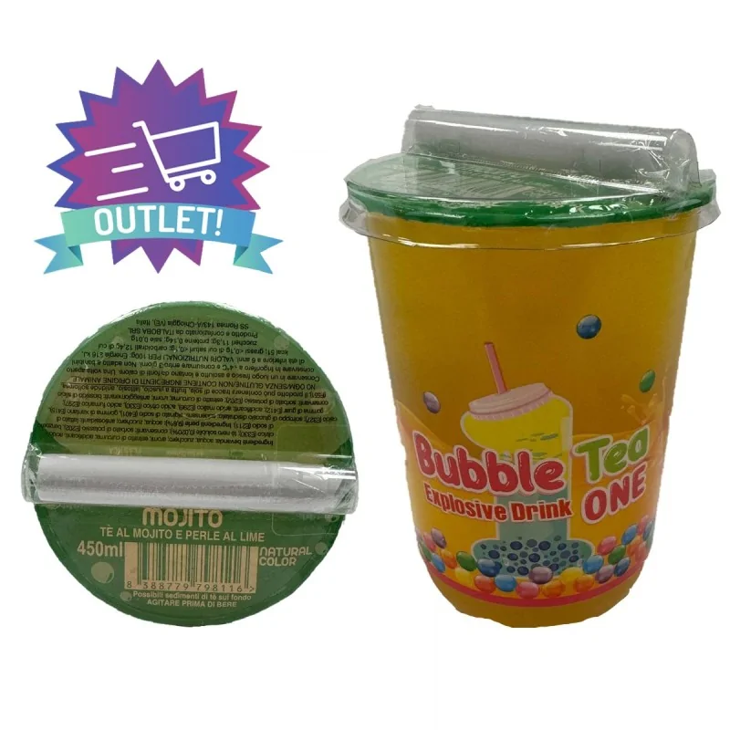 Bicchiere con Popping Boba Mojito Yoooki