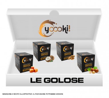 Acquista online Cioccolate Calde Professionali da Bar - Mix 60 Bustine Monodose in 4 gusti differenti - Le Golose al miglior prezzo su 
