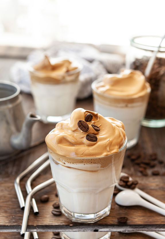 Ricetta per preparare crema fredda al caffè con preparati yoooki