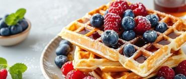 Ricetta waffle morbidi e veloci, anche senza piastra!